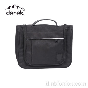 Limang-seksyon na Men&#39;s Toiletry Bag PVC Toiletry Bag Black